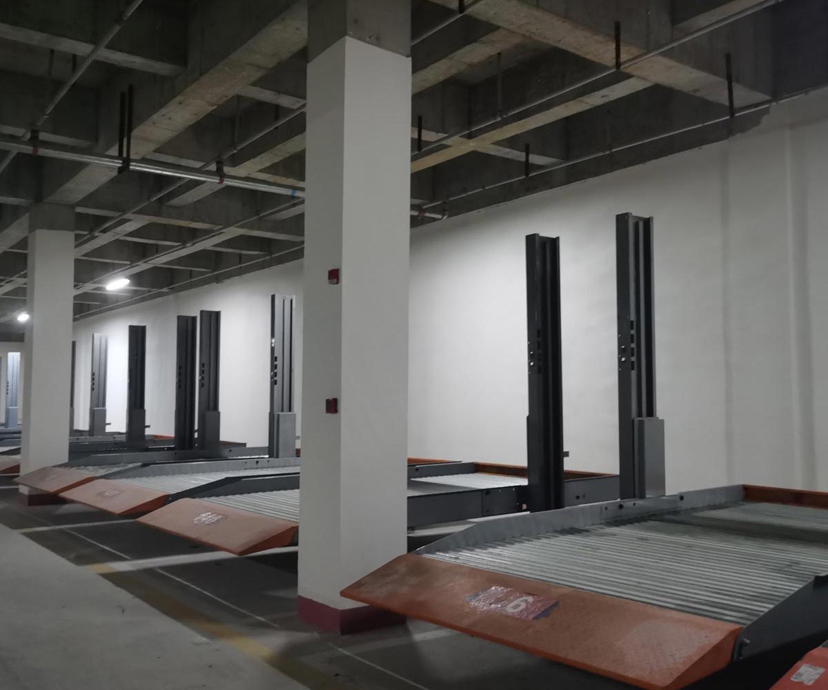 永德双层升降横移式机械午夜刺激视频位安装
